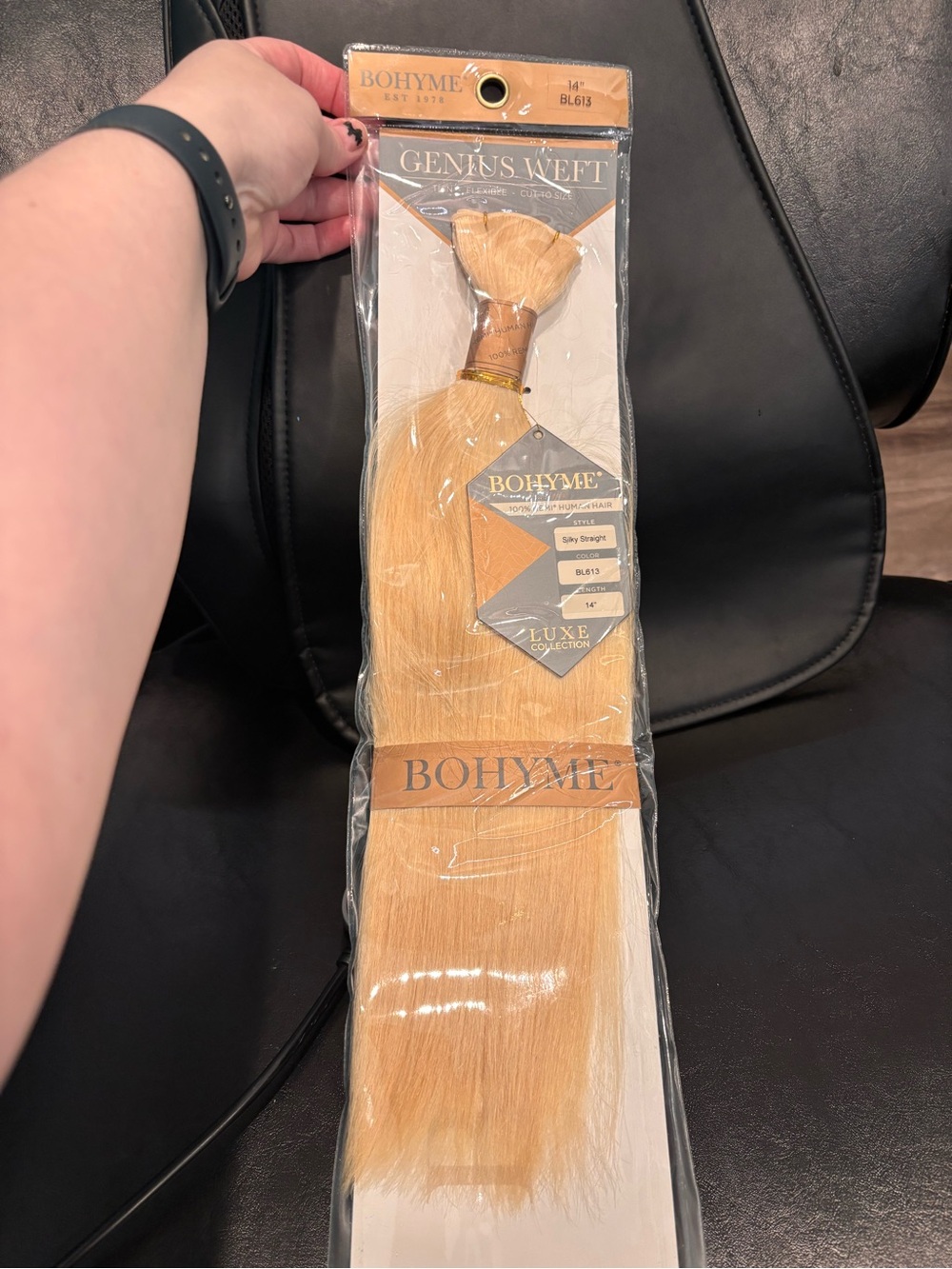BELLAMI Blonde Straight Hair Weft - Light Blonde